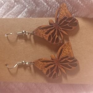 Handmade butterfly earrings